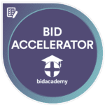 Bid Accelerator Digital Badge - credential earned by completing the Bid Academy's 12-week program